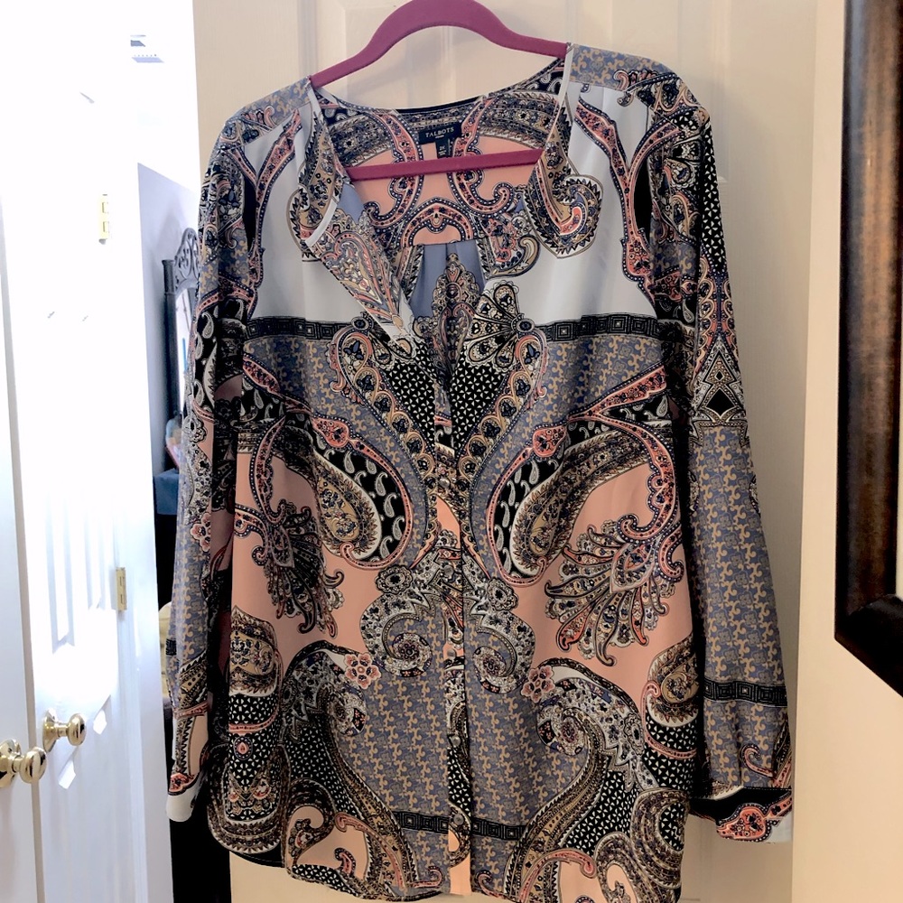 Talbot button Down blouse 2X